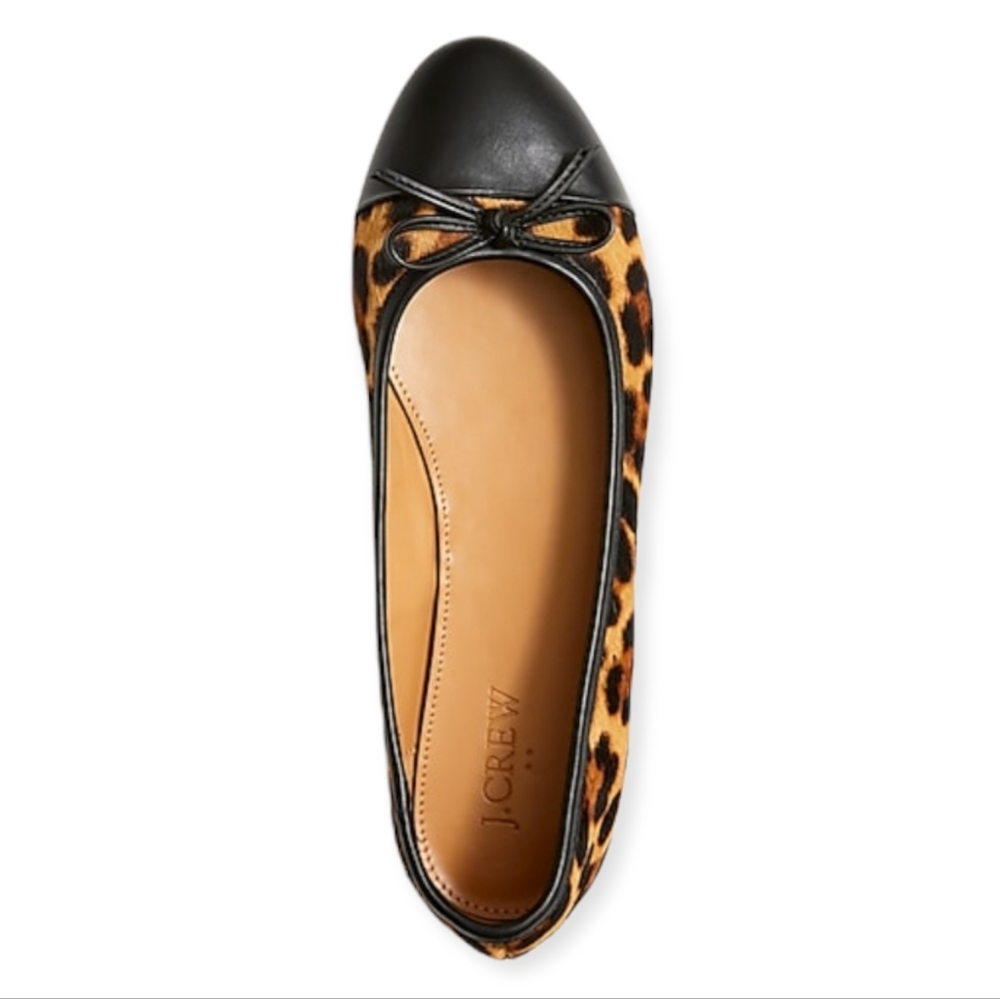 J Crew Calfhair Captoe Ballet Flats | Size 8 - Picture 4 of 7